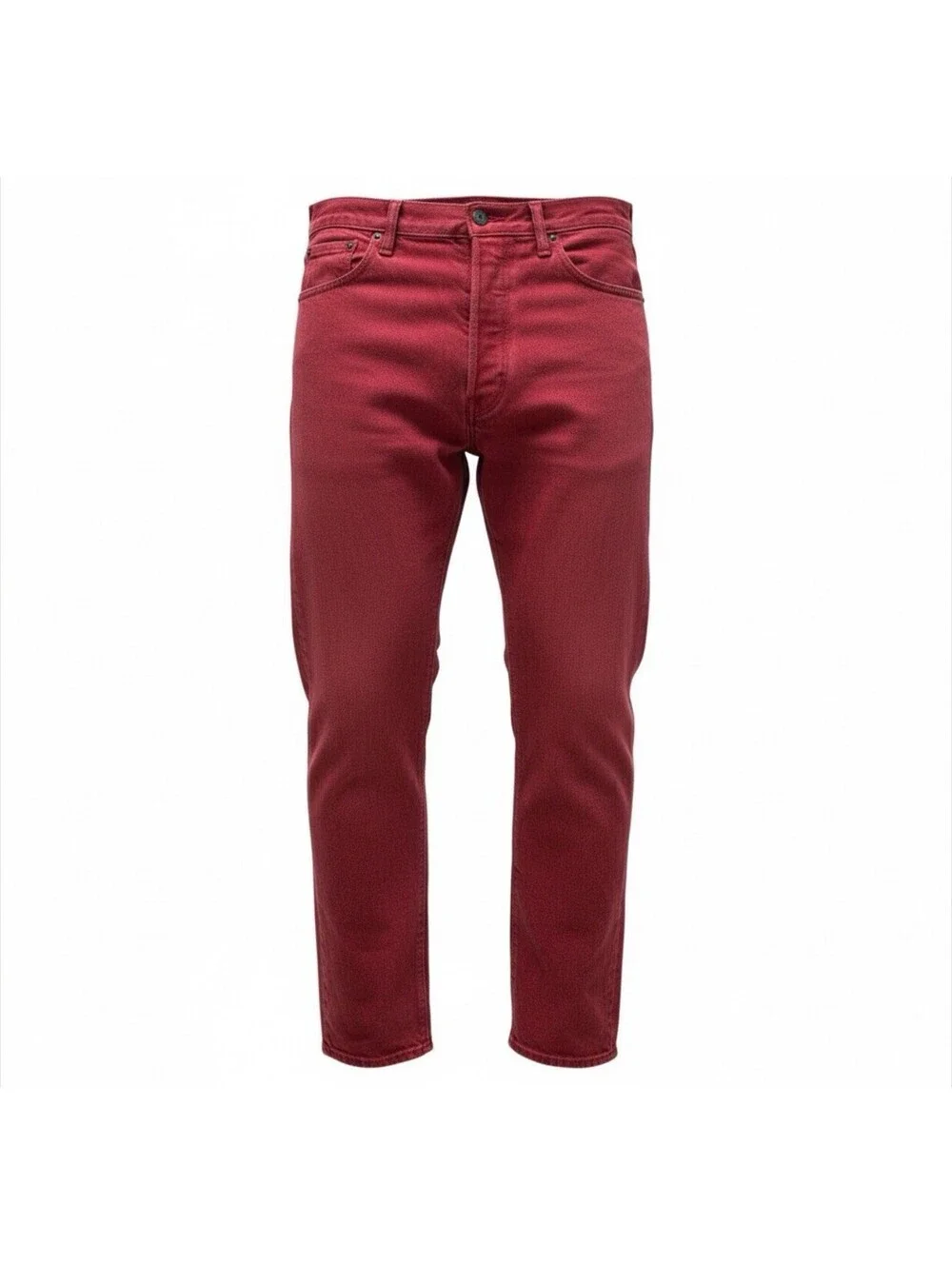 Levi’s 501XX Button Fly Jeans Red Crimson 36x30 Straight Leg Vintage Color